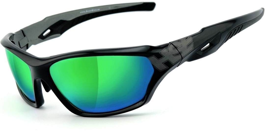 солнцезащитные очки 100% черный зеленый Очки HSE SportEyes 2093 солнцезащитные, зеленый