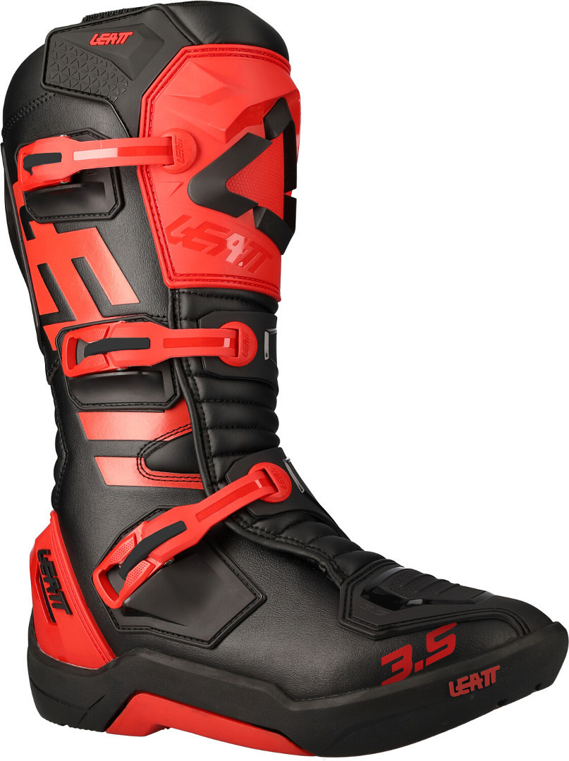 Ботинки Leatt 3.5 для мотокросса, черно-красные