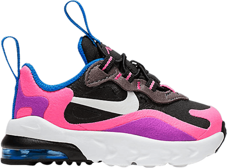 Nike air max 270 react black white pink sale