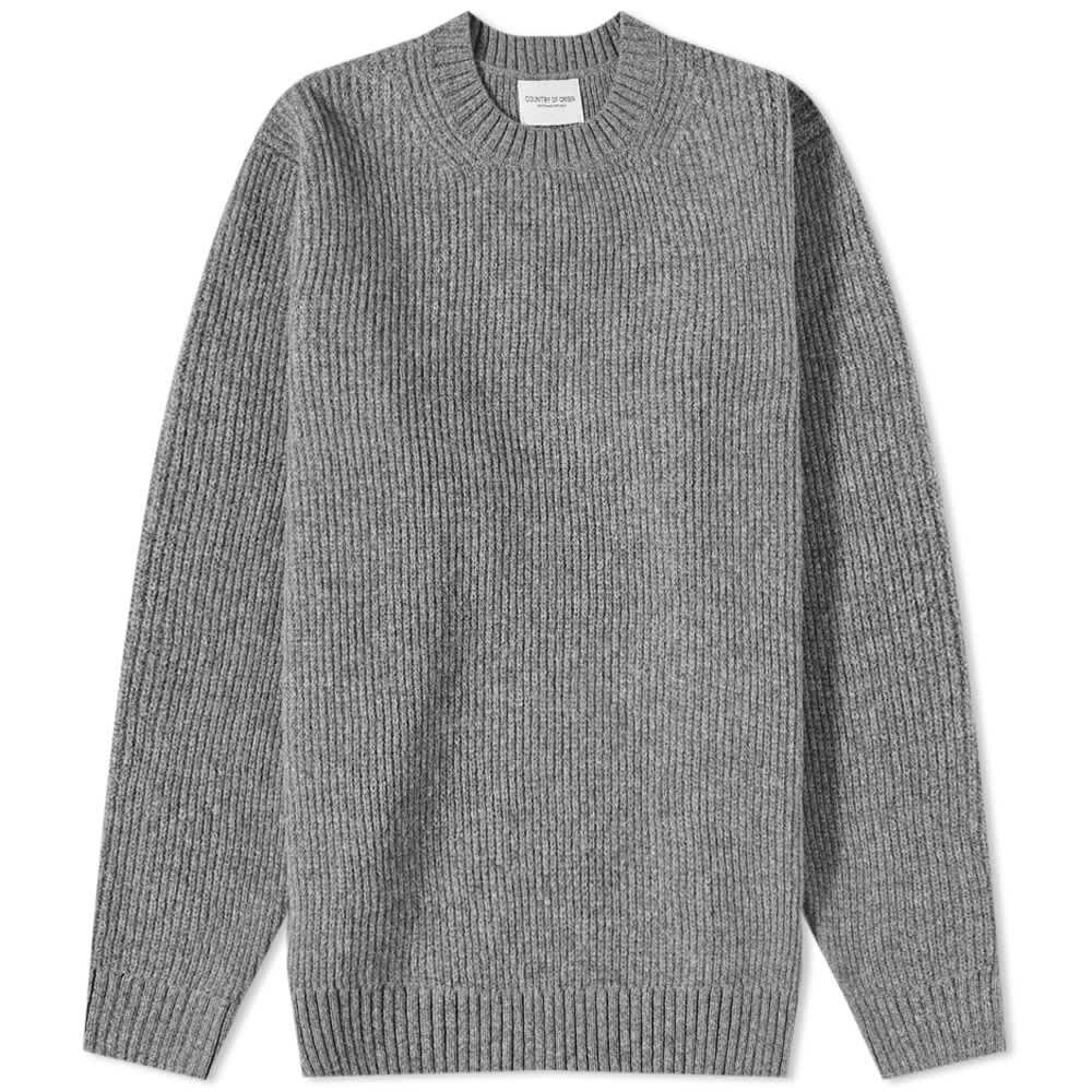 

Джемпер Country Of Origin Ribbed Crew Knit, Серый