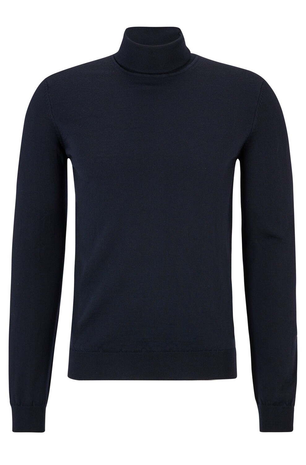 

Свитер Boss Slim-fit Rollneck In Virgin Wool, темно-синий