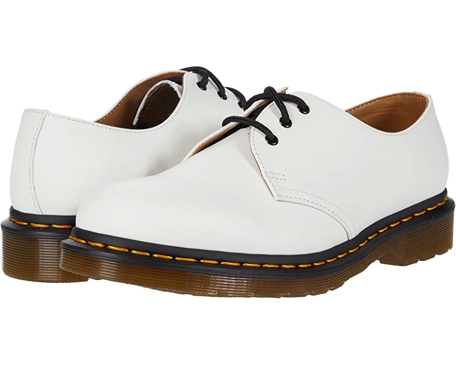 Оксфорды 1461 Smooth Leather Shoes Dr. Martens, белый оксфорды 1461 3 tie shoe dr martens черный