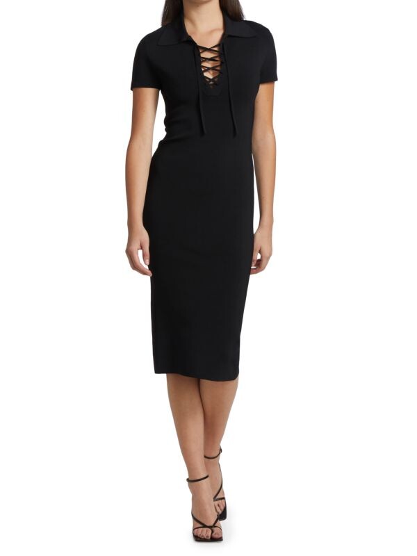 

Платье janna со шнуровкой Alice + Olivia Black