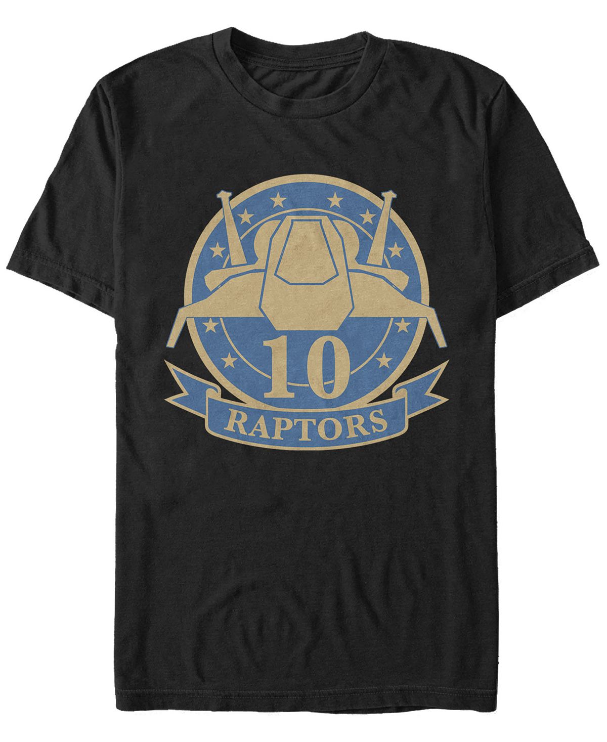 Мужская футболка с коротким рукавом battlestar galactica raptor merit badge Fifth Sun, черный