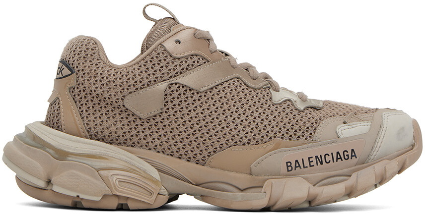 

Бежевые низкие кеды Track 3 Balenciaga