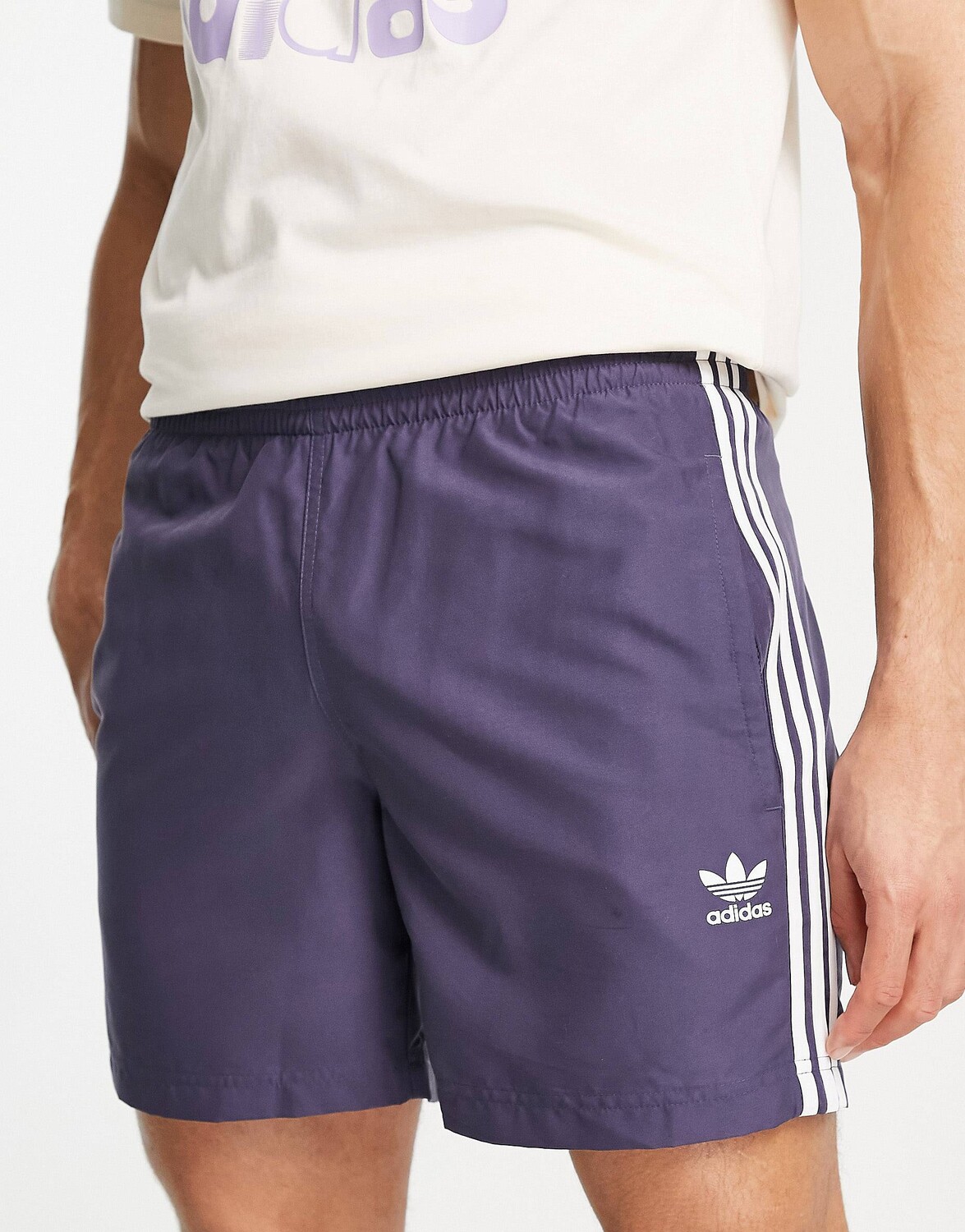 

Темно-синие плавки с тремя полосками adidas Originals adicolor