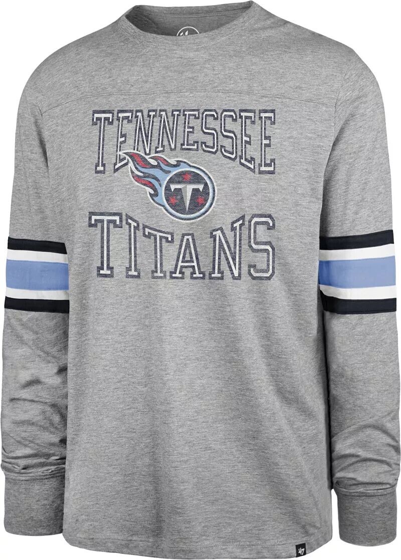 

Мужская серая футболка с длинным рукавом '47 Tennessee Titans Cover 2