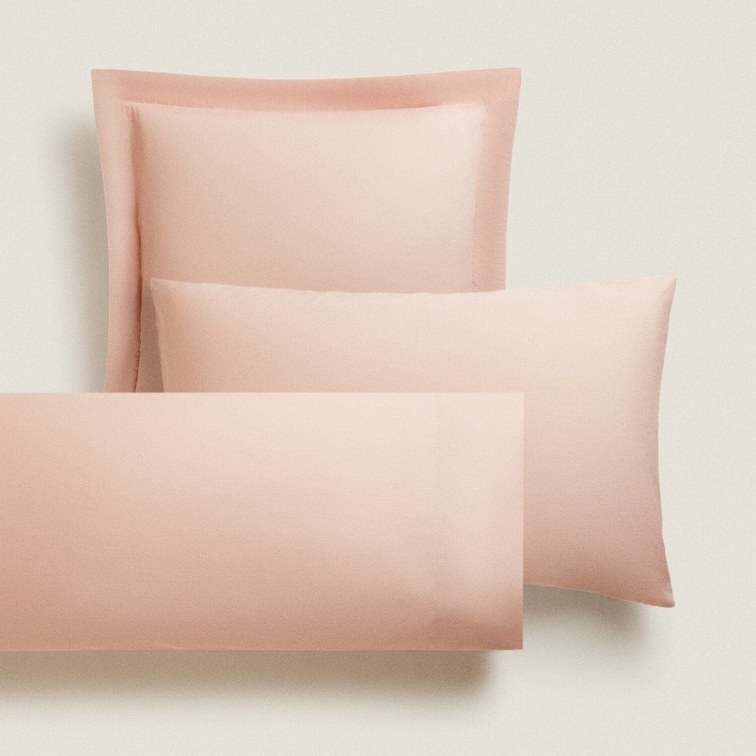 

Наволочка Zara Home Cotton Percale, 180 нитей, розовый