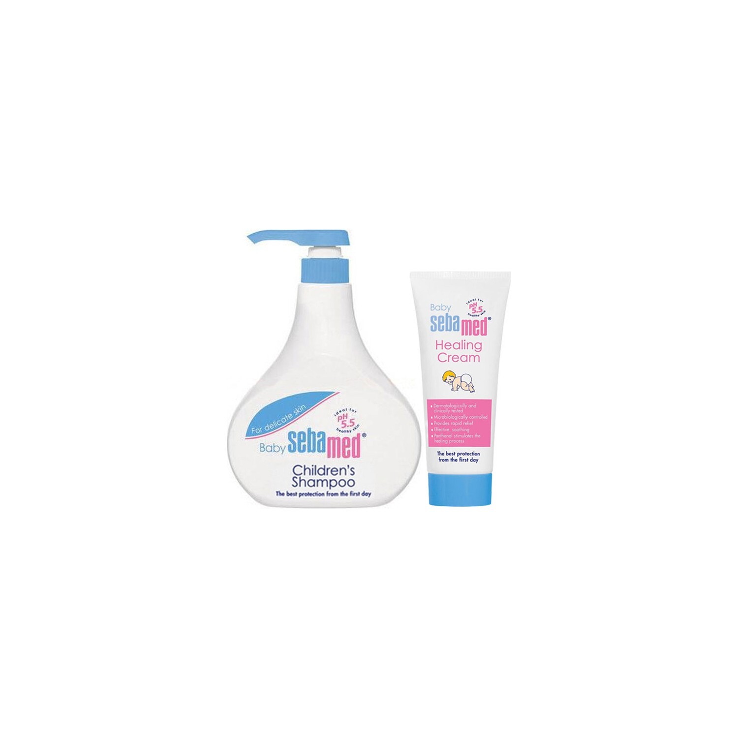 

Детский шампунь Sebamed, 500 мл + Антистатический крем Sebamed, 100 мл