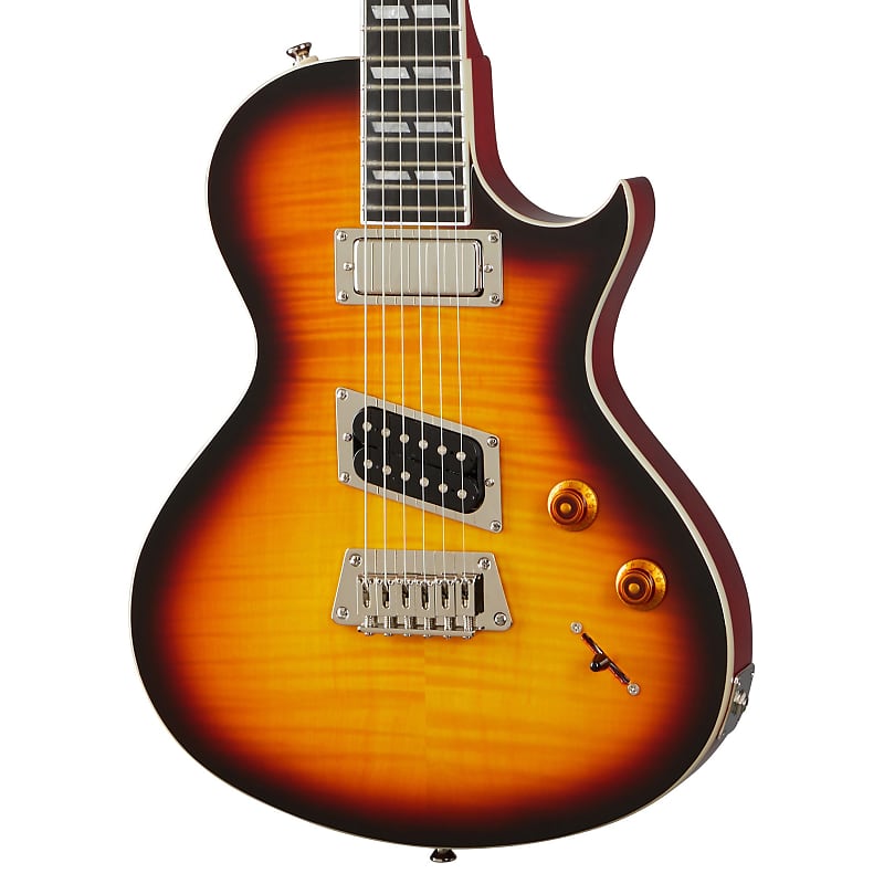 цена Фирменная гитара Epiphone Nancy Wilson Fanatic с жестким футляром - Fireburst Nancy Wilson Signature Fanatic Guitar w/ Hardshell Case -
