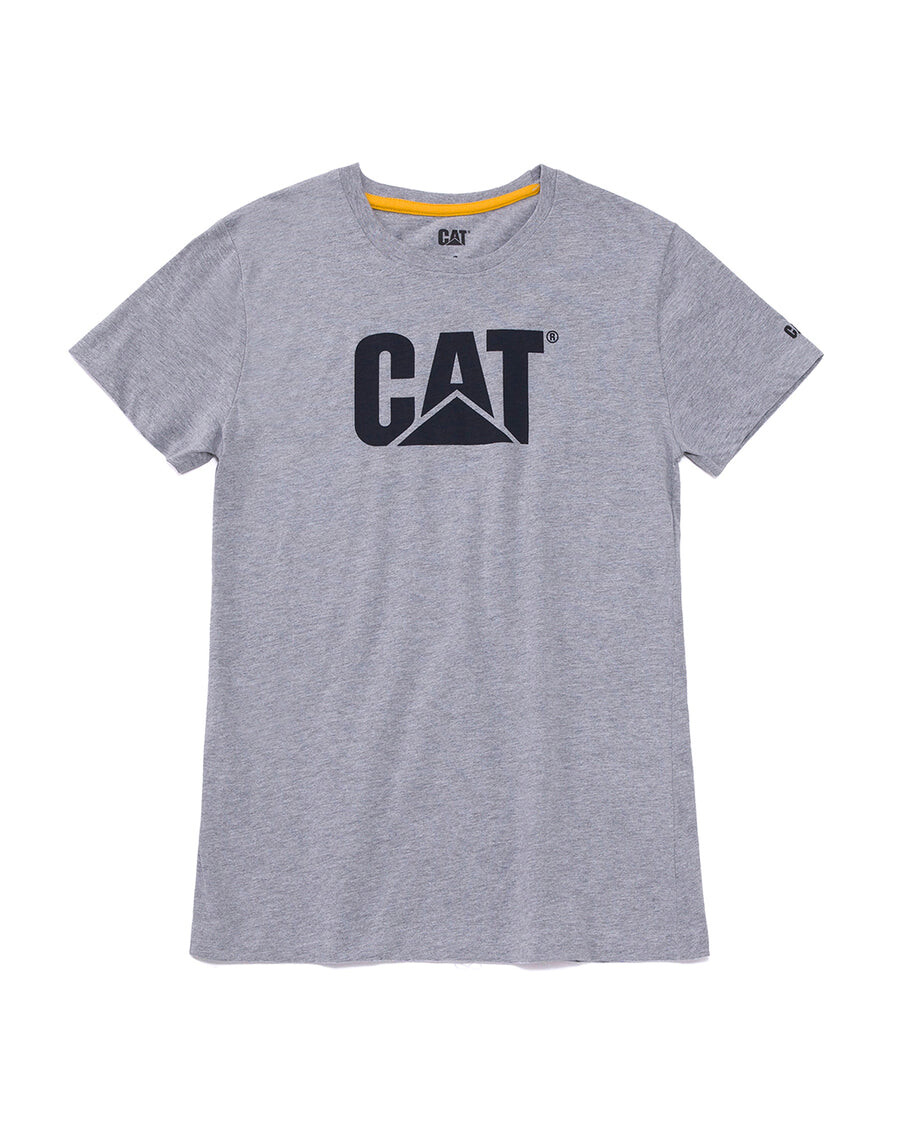 

Женская футболка с логотипом ТМ CAT, серый