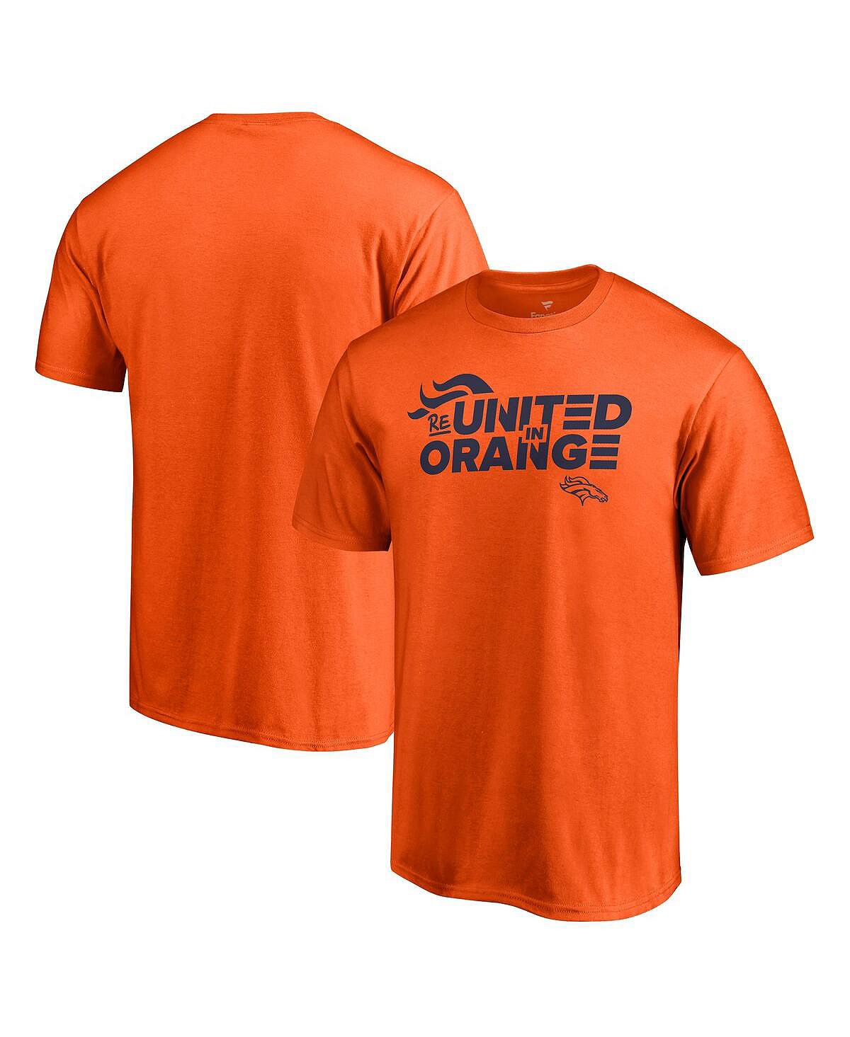 Мужская команда orange denver broncos воссоединилась в оранжевой футболке Fanatics