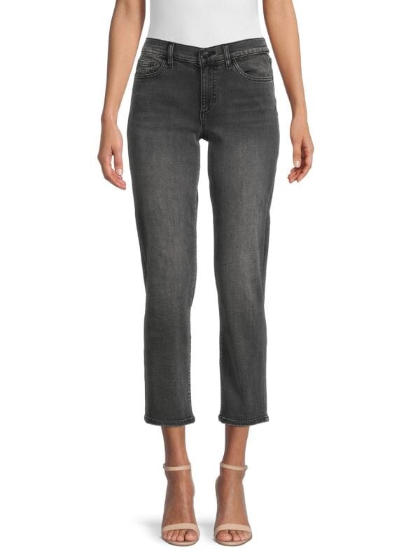 

Укороченные прямые джинсы Joe's Jeans со средней посадкой, серый