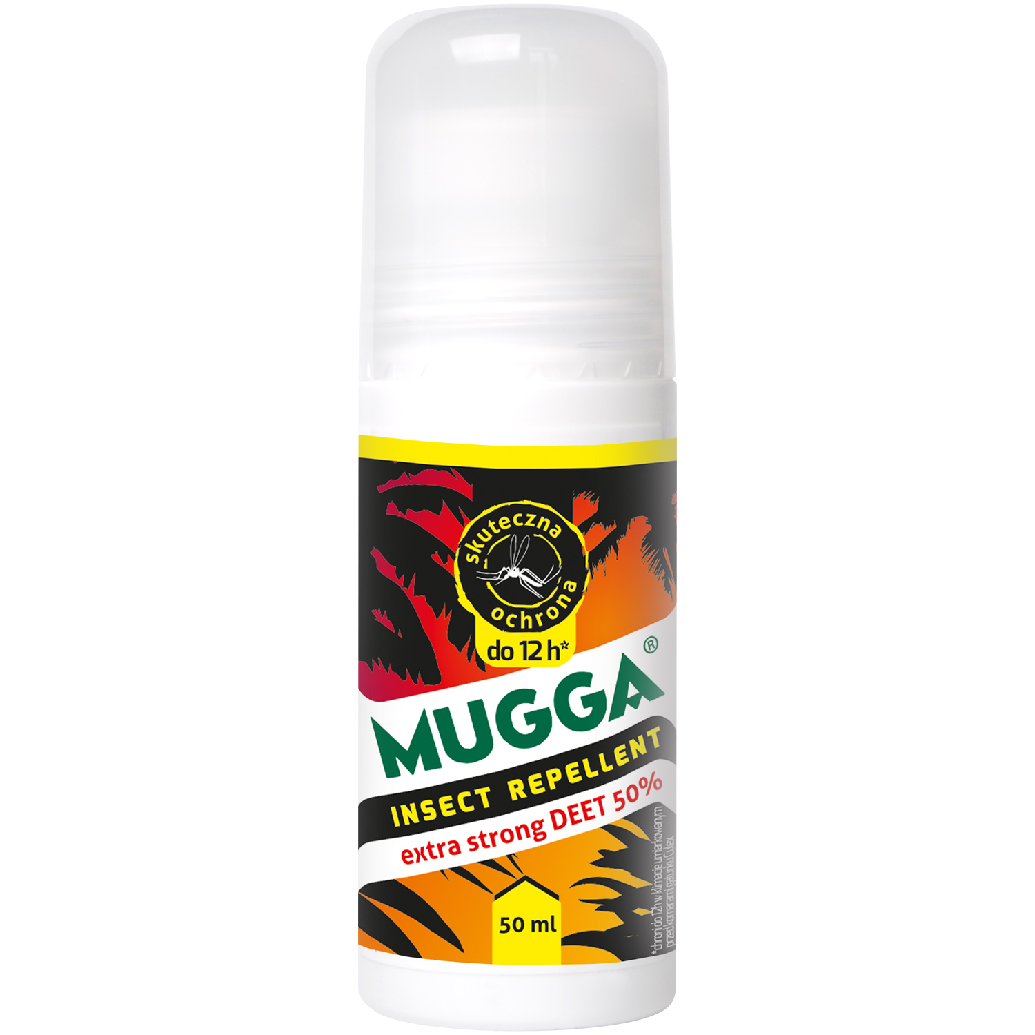 Mugga Deet 50% шариковый препарат от насекомых, 50 мл