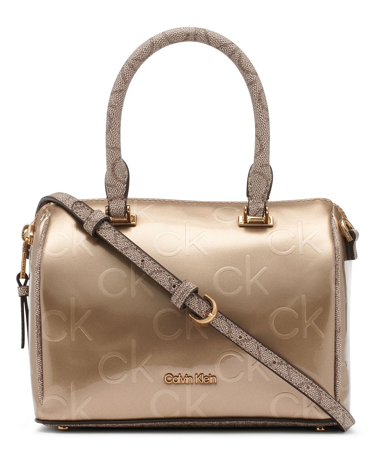 

Миниатюрная сумка-портфель на молнии с фирменным тиснением ashley Calvin Klein
