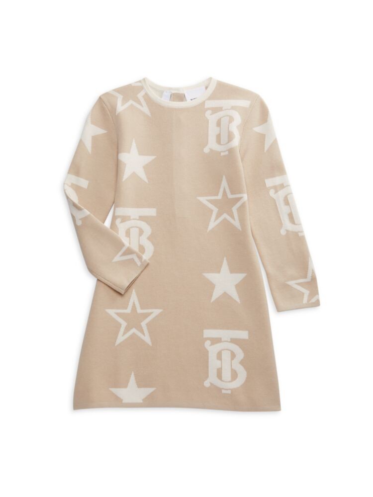 

Платье с монограммой для маленьких девочек Burberry, бежевый