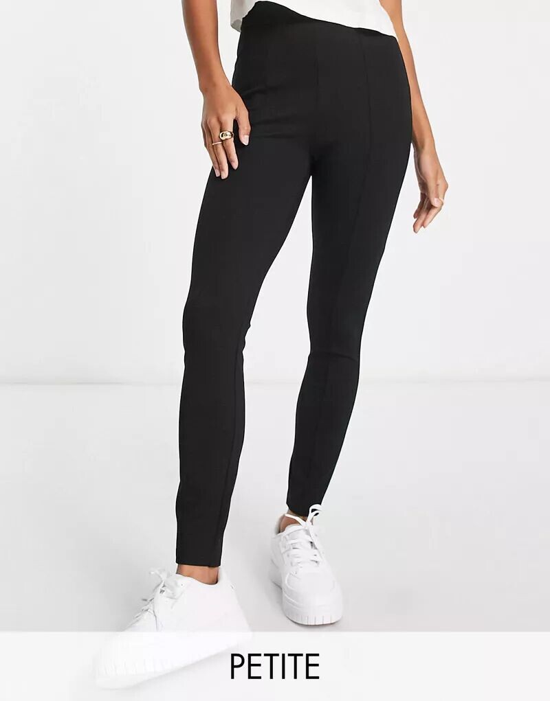 

Черные леггинсы из понте Miss Selfridge Petite со швами