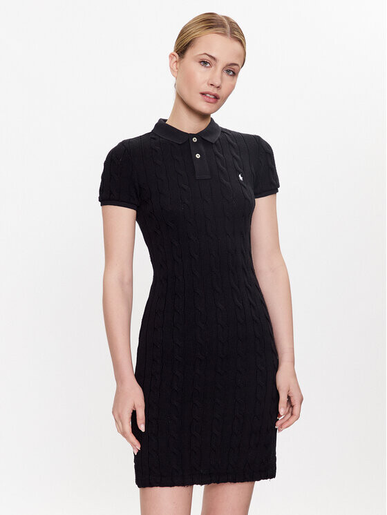 

Платье на каждый день приталенного кроя Polo Ralph Lauren, черный