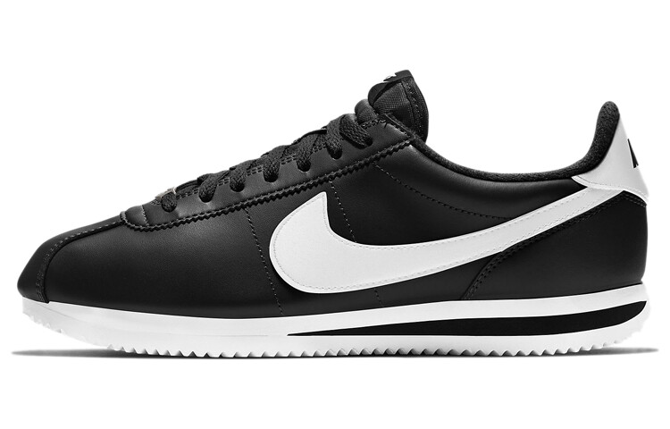 

Nike Cortez Basic Leather 'Black White' Черный/Белый