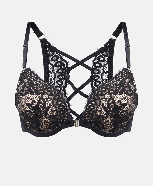 

Бюстгальтер пуш-ап, чашки AE Hunkemöller, темно коричневый