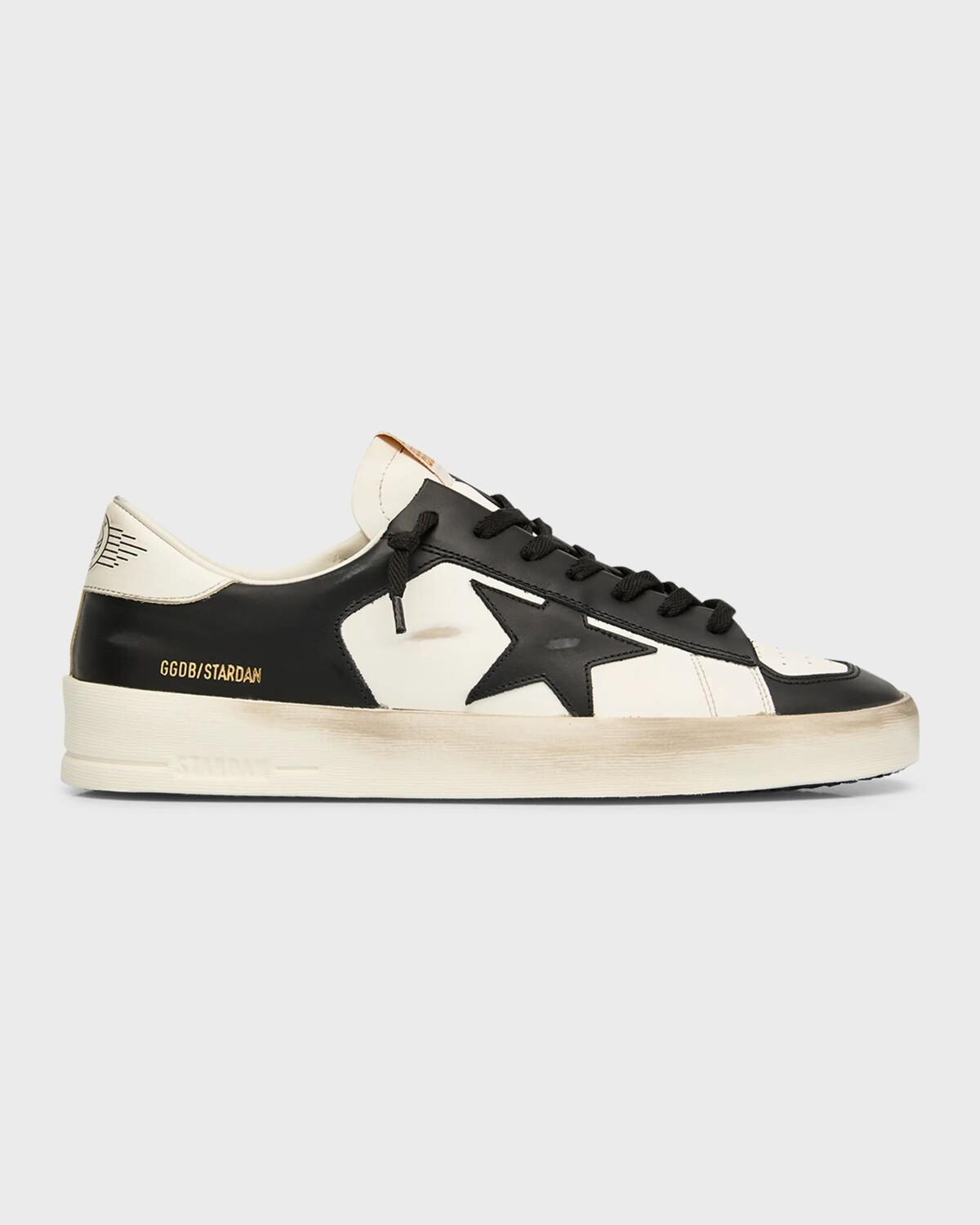 

Мужские кожаные низкие кеды Stardan Star Golden Goose, цвет White/Black