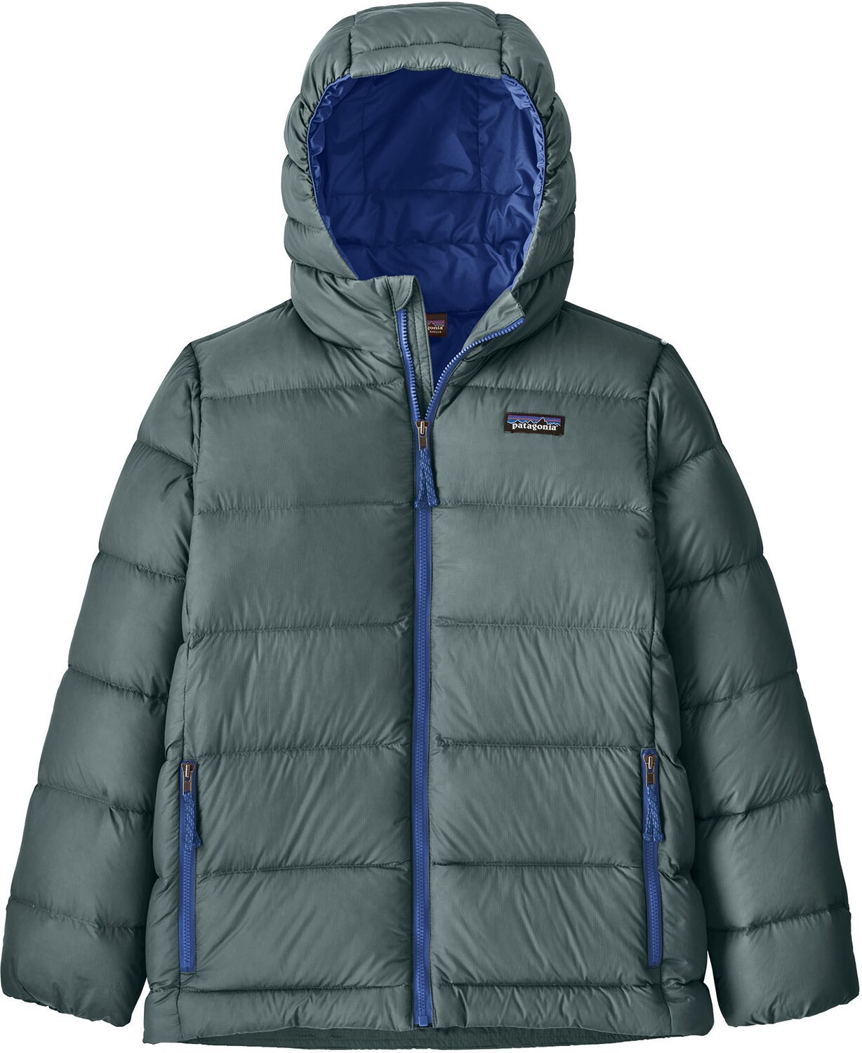 

Пуховый свитер с капюшоном Hi-Loft — детская одежда Patagonia, зеленый
