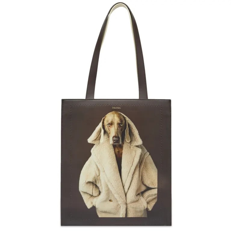

Сумка-тоут Max Mara Teddy Dog, темно-коричневый