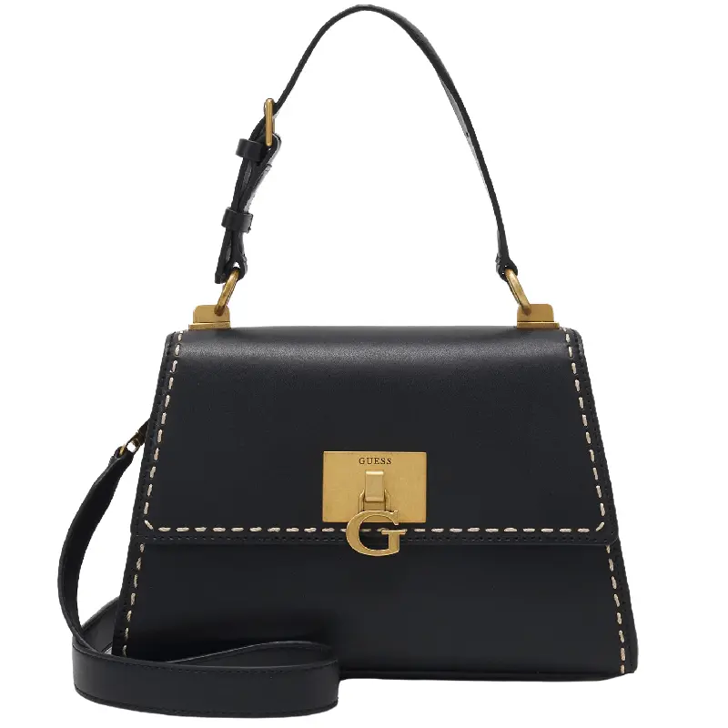 

Сумка сэтчел Guess Stephi Handle Flap, черный