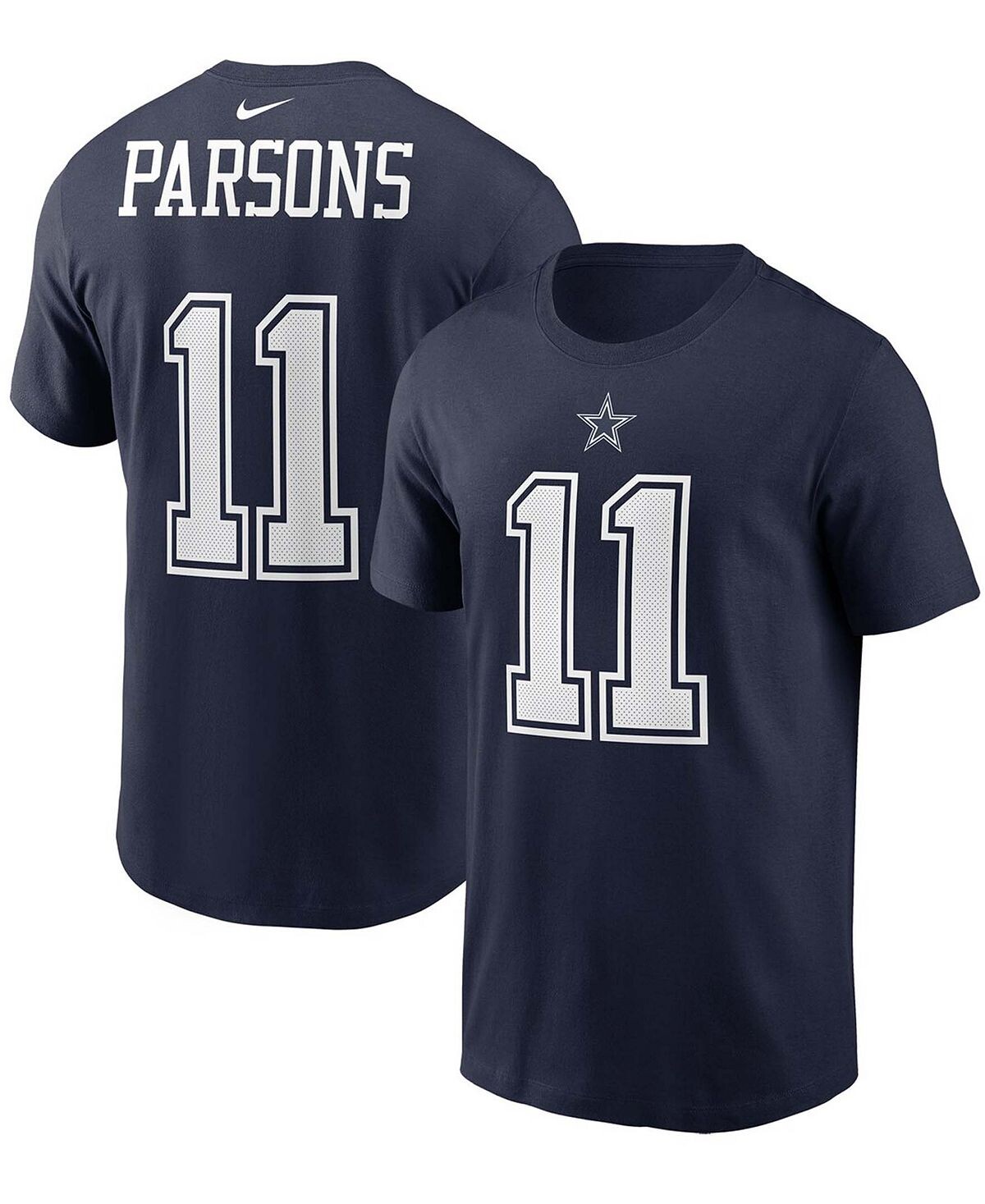 

Мужская футболка micah parsons dallas cowboys 2021 draft first round pick Nike, синий