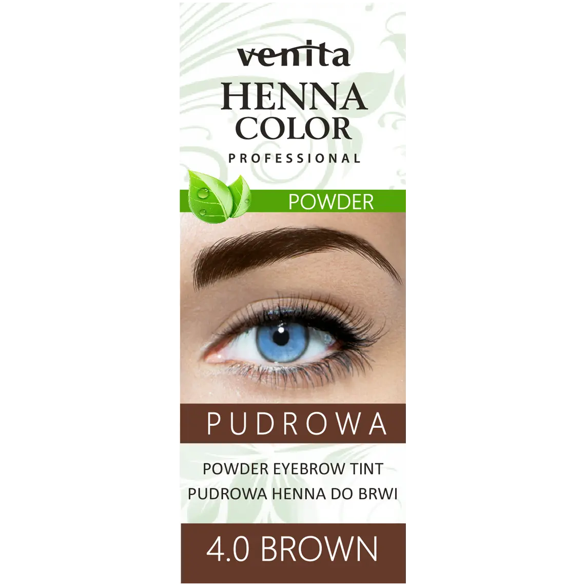

Venita порошок хны для бровей 4.0 коричневый, 1 шт.