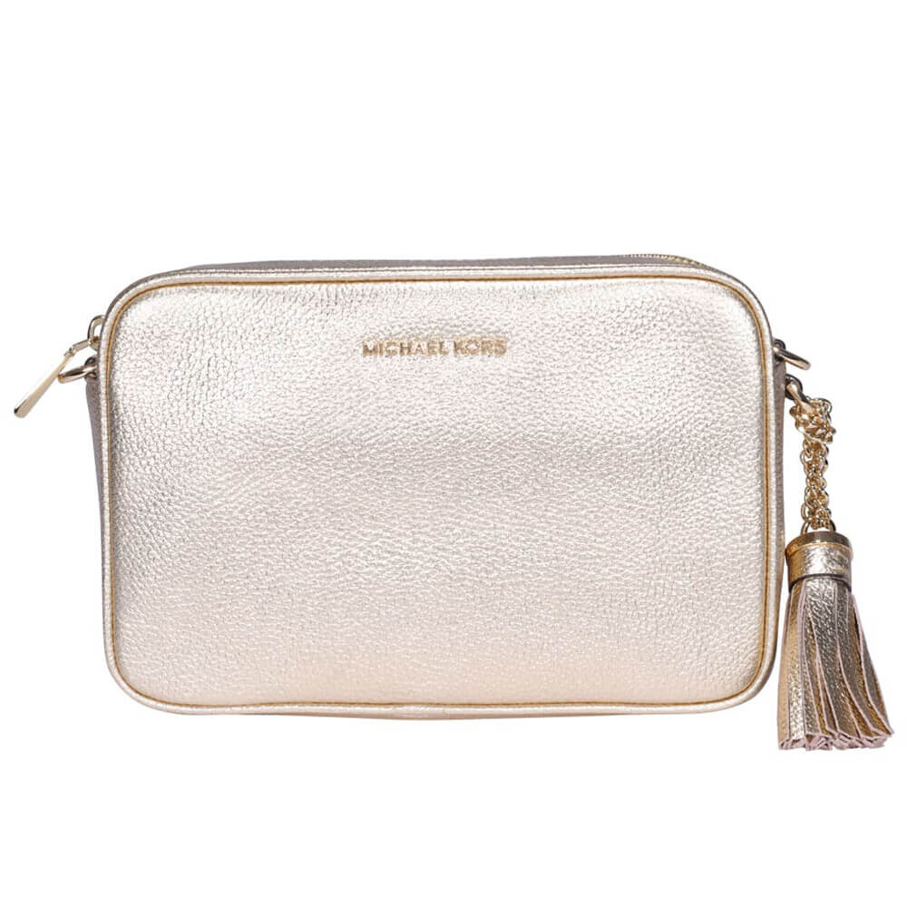 

Сумка кросс-боди Michael Kors Jet Set Medium Camera, перламутровый