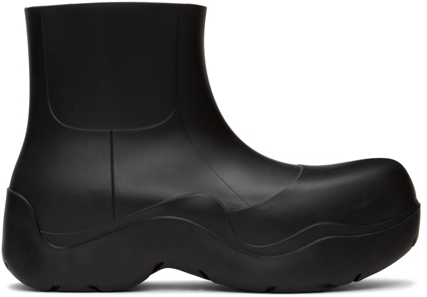 

Черные матовые сапоги на каблуке Bottega Veneta
