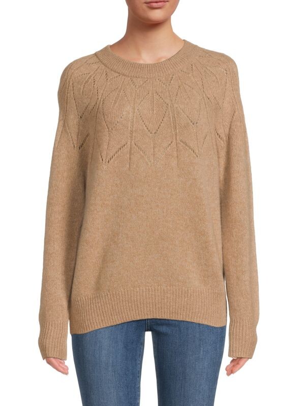 

Кашемировый свитер pointelle Filoro Camel