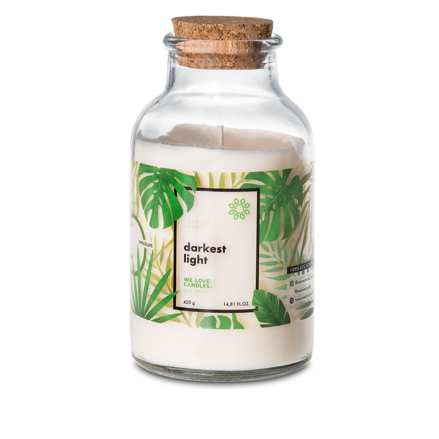 

We Love Candles Go Green Ароматическая свеча Darkest light, 420 г.