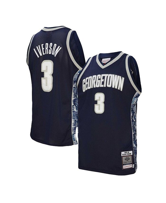 

Мужское аутентичное джерси Allen Iverson Navy Georgetown Hoyas 1995-96 гг. Mitchell & Ness, синий