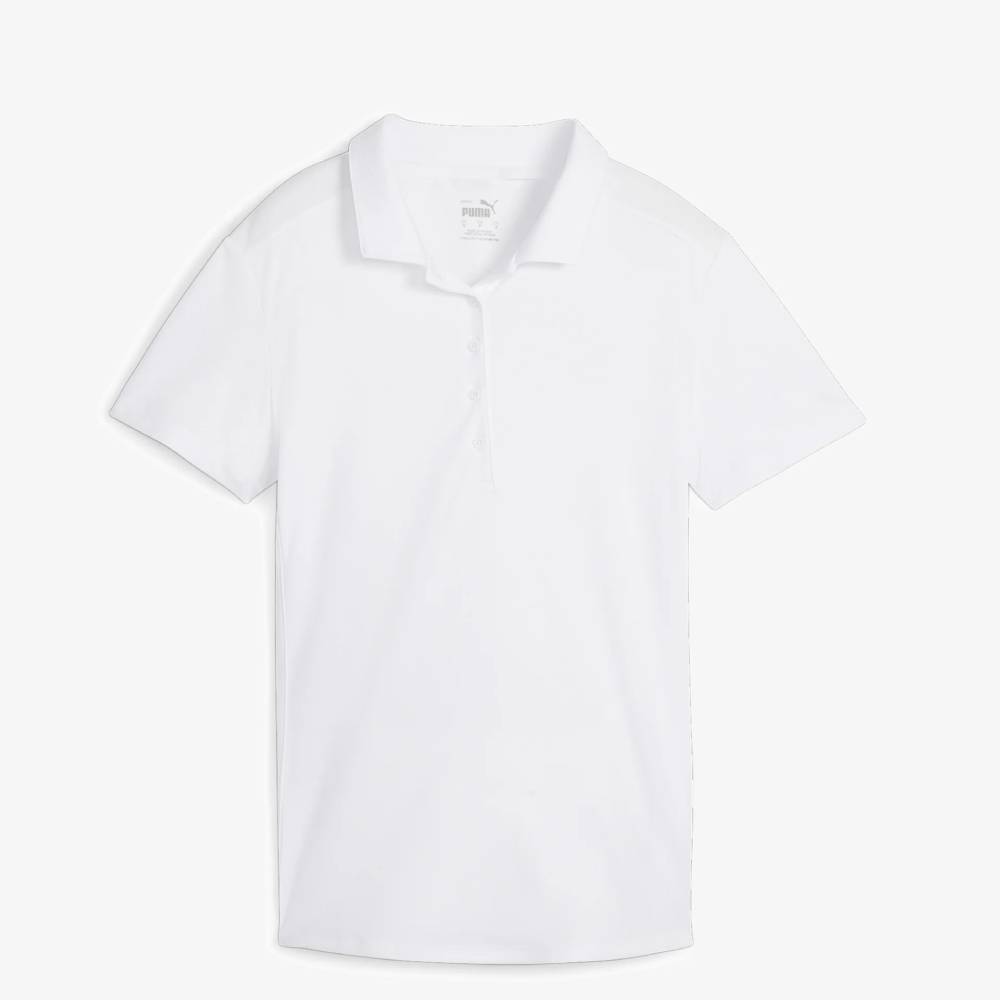 Футболка-поло Puma Golf W Pure, белый футболка поло с короткими рукавами 4 года 102 см каштановый