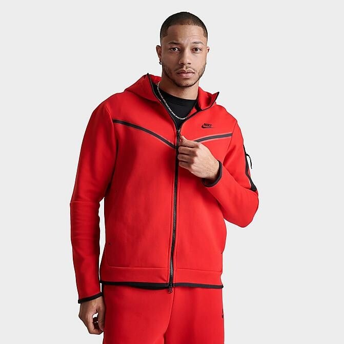 

Толстовка с капюшоном Nike Sportswear Tech Fleece, красный