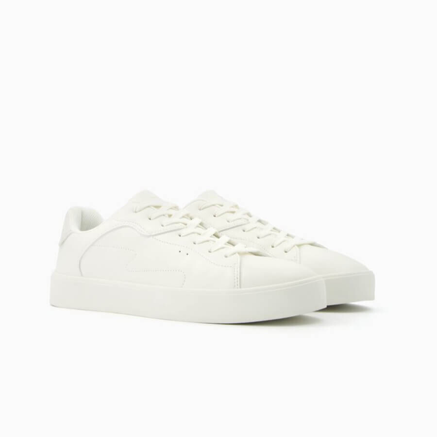 

Кроссовки Bershka Men’s Monochrome Trainers, белый