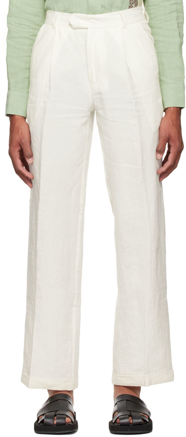 

Льняные брюки Off-White Lukhanyo Mdingi, Серый, Льняные брюки Off-White Lukhanyo Mdingi