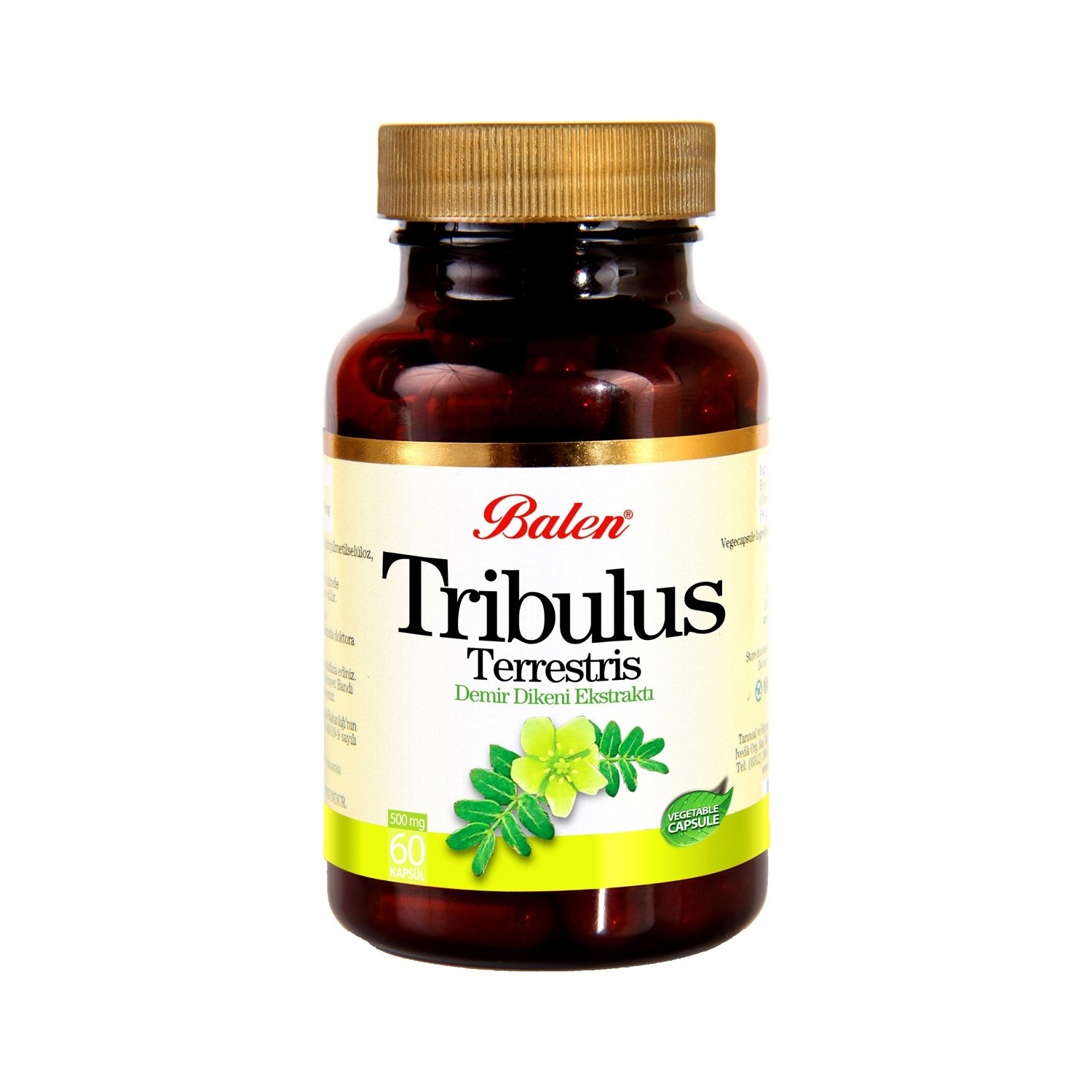 Пищевая добавка Balen Tribulus Terrestris 500 мг, 60 капсул force factor force factor tribulus terrestris бустер тестостерона 60 капсул