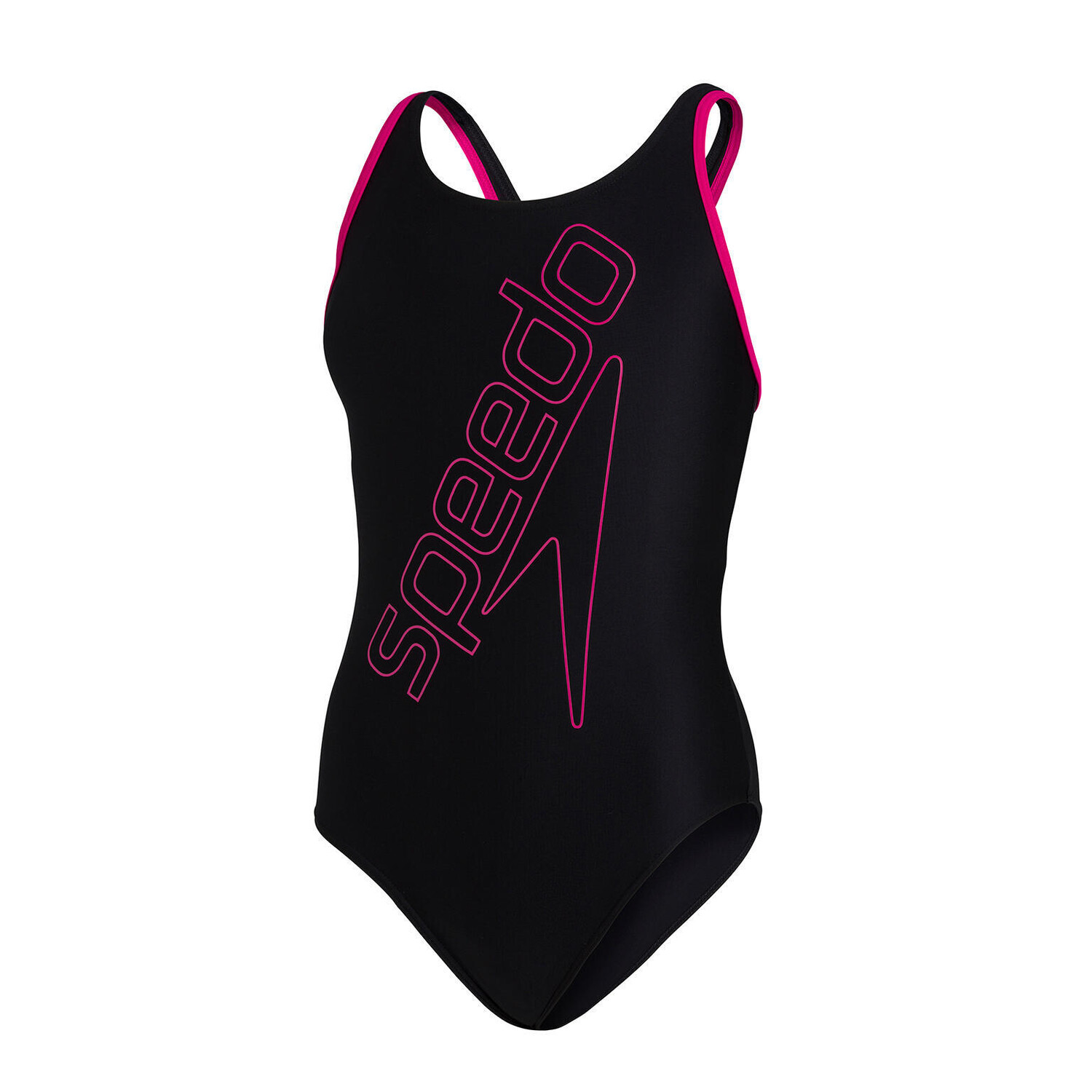 

Сплошной купальник для девочек Speedo Placem Flyback, черный / черный / черный