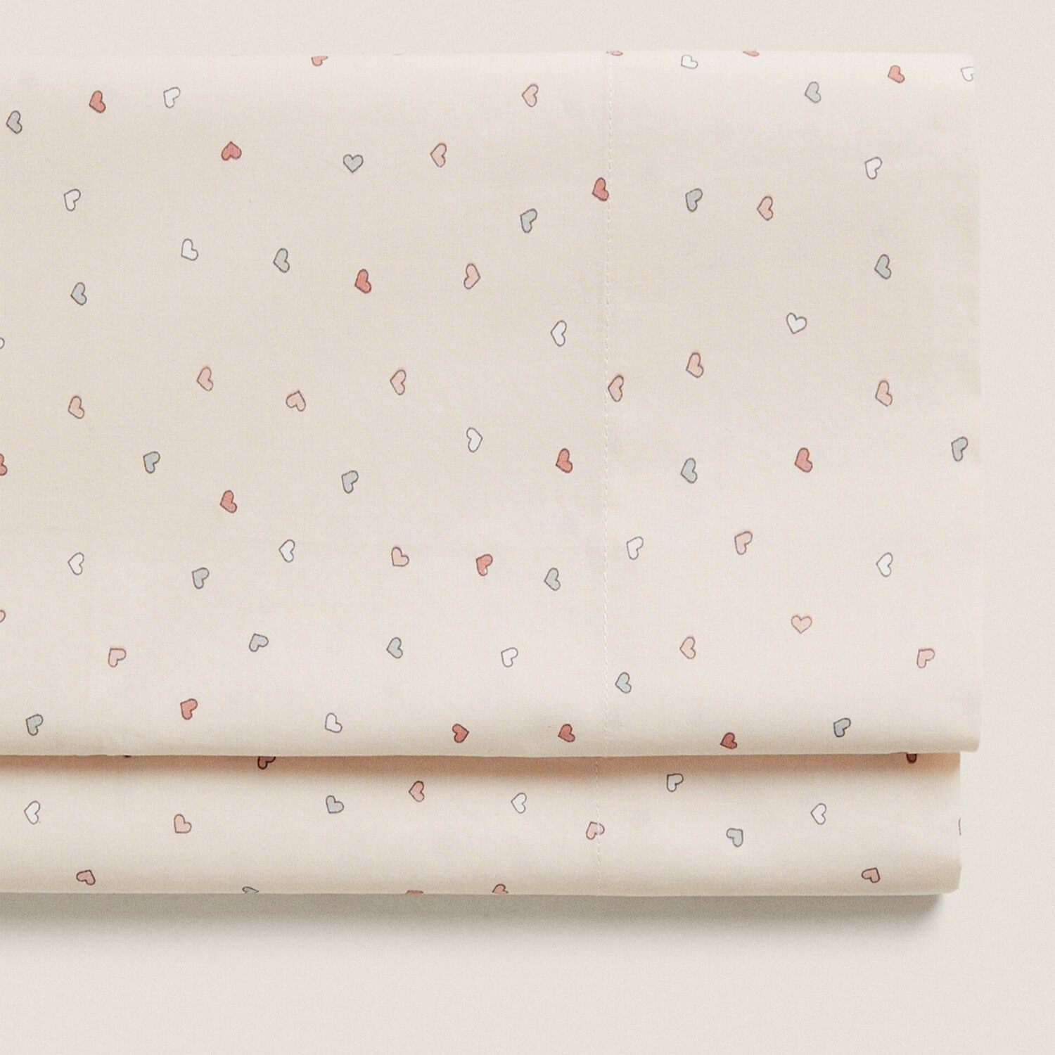 

Простыня Zara Home Heart Print, розовый
