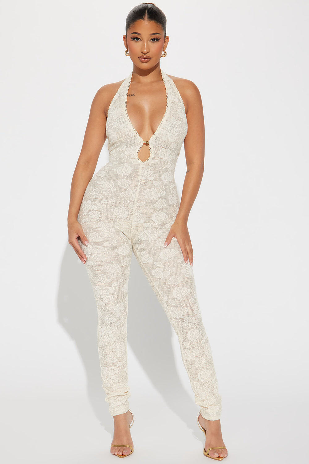 

Комбинезон Fashion Nova JP40059C, слоновая кость