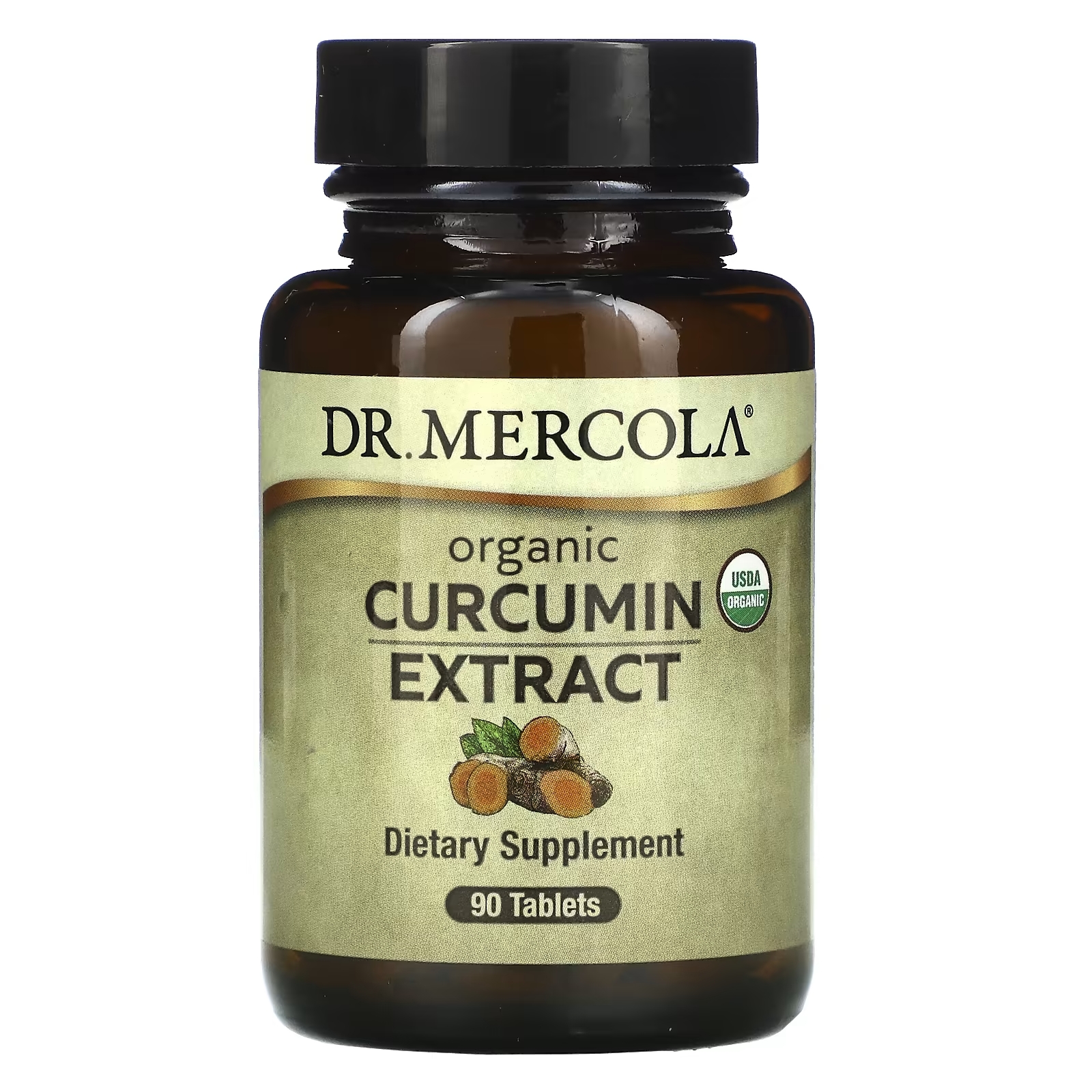 Dr. Mercola Органический экстракт куркумина, 90 таблеток dr mercola органический экстракт сосновой коры с орс 60 таблеток