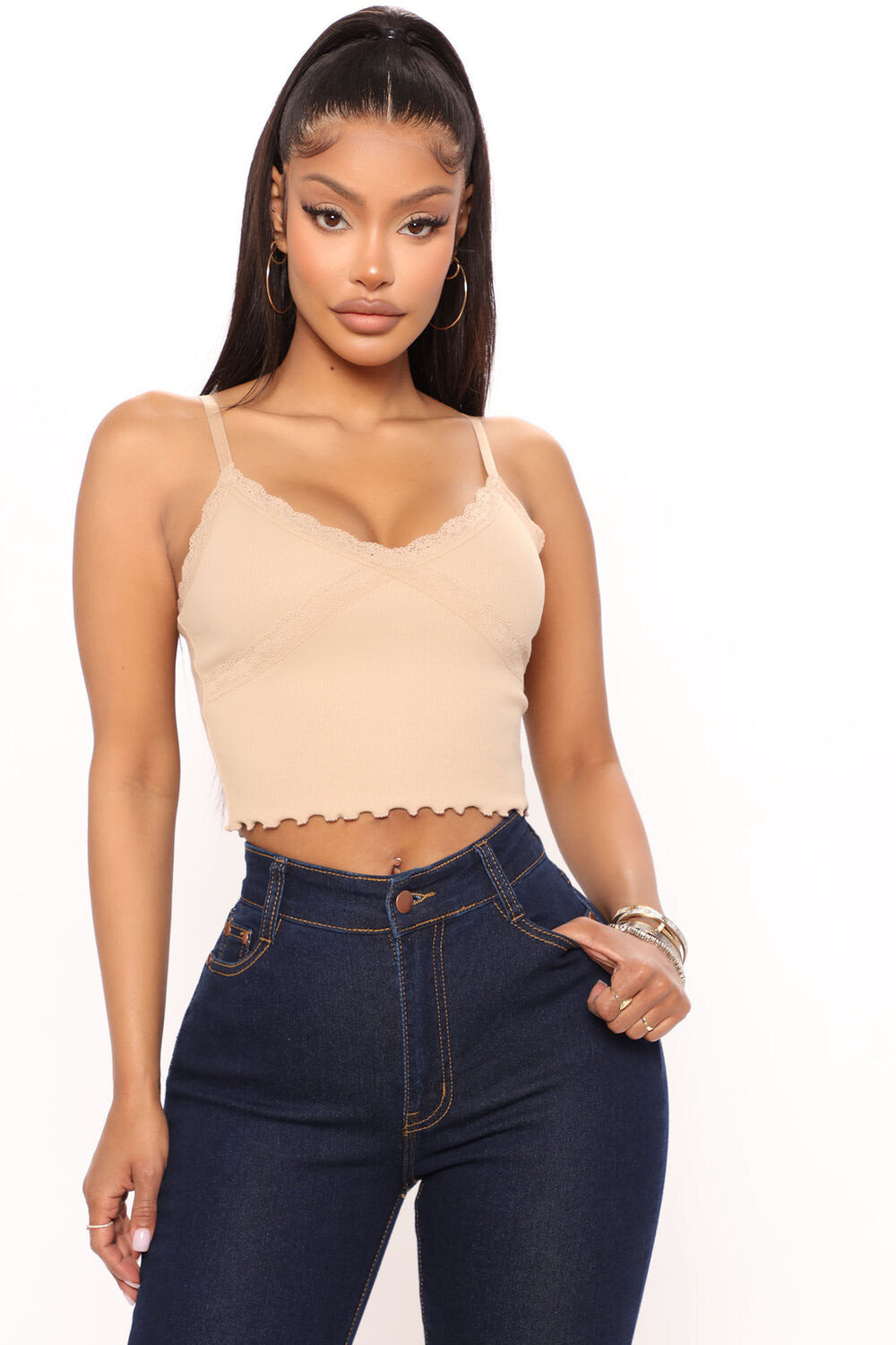 

Топ Fashion Nova 73209, серо-коричневый