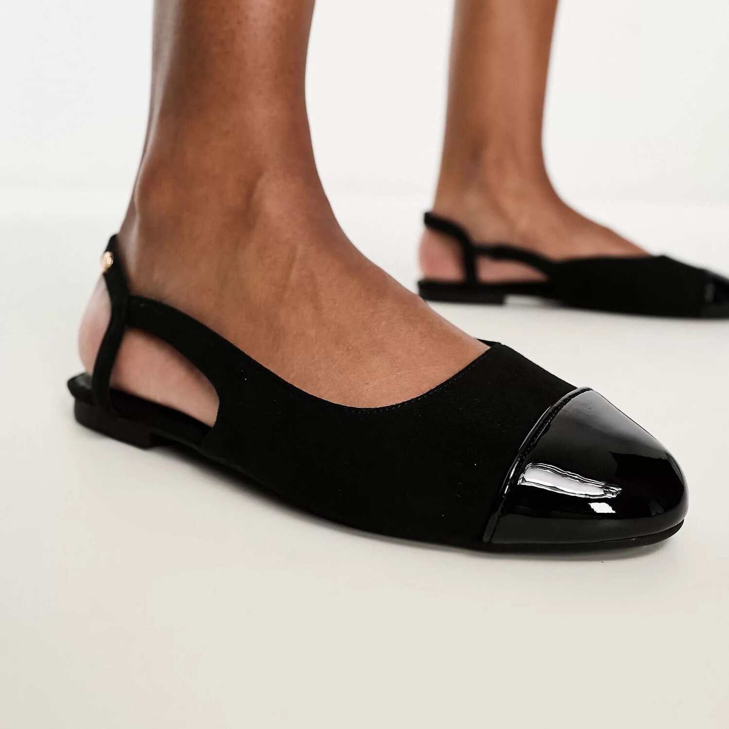 Балетки River Island Sling Back, черный