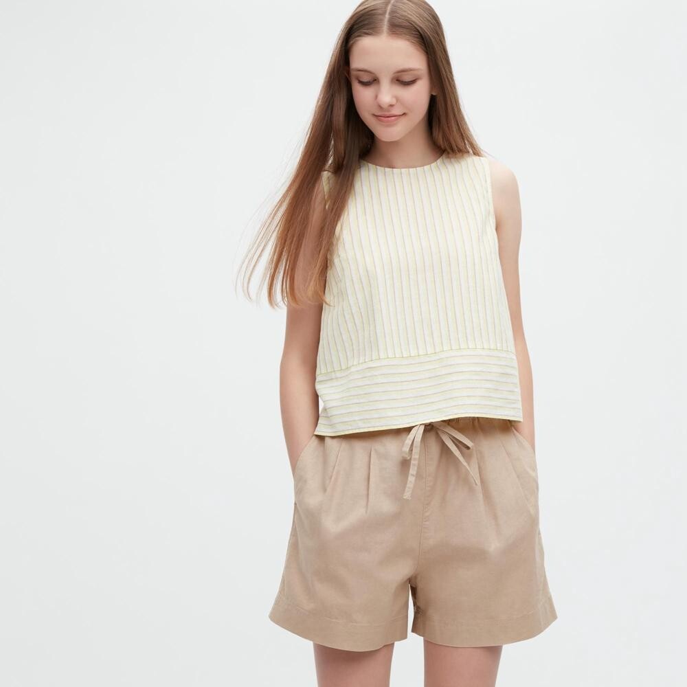 

Шорты хлопковые Uniqlo, бежевый