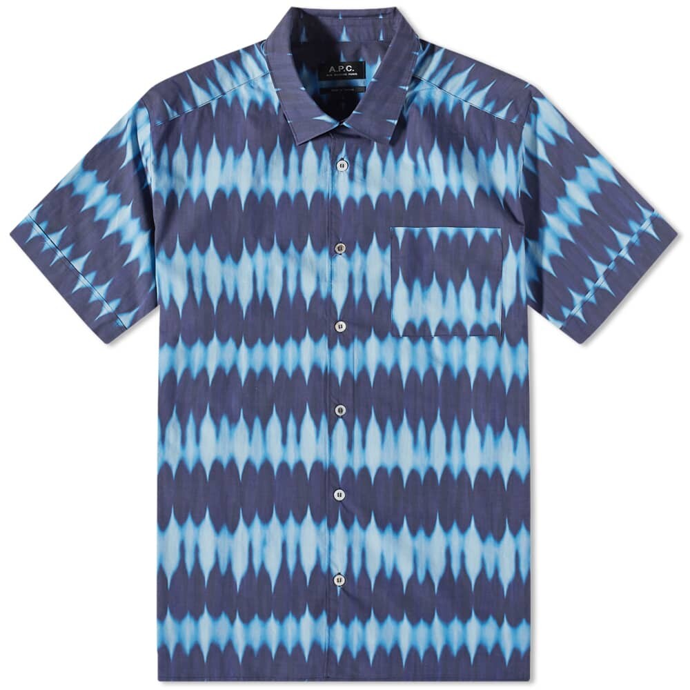 

Рубашка A.P.C. Ross Short Sleeve Tie Dye Shirt