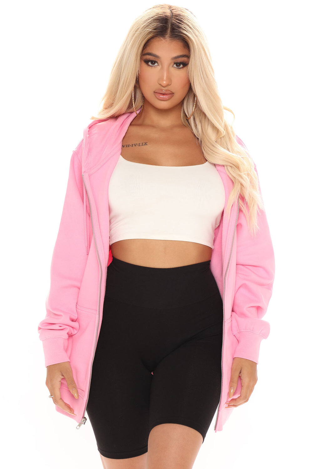 

Худи Fashion Nova MGZIP01, розовый