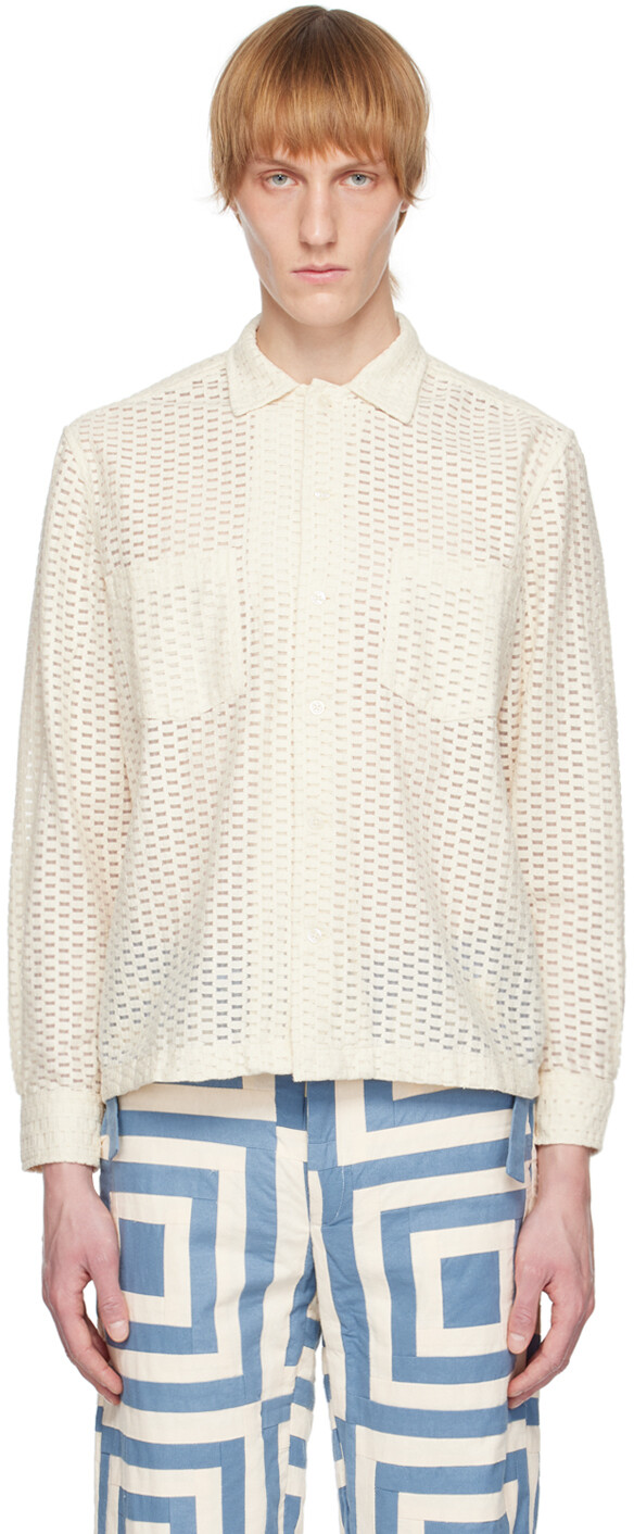 

Прозрачная кирпичная рубашка Off-White Bode